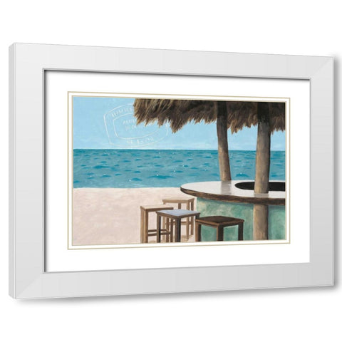 Escape and Rejuvenate White Modern Wood Framed Art Print with Double Matting by Sullivan, Myles