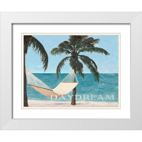 Escape and Daydream White Modern Wood Framed Art Print with Double Matting by Sullivan, Myles