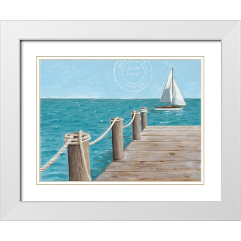 Escape and Let Go White Modern Wood Framed Art Print with Double Matting by Sullivan, Myles