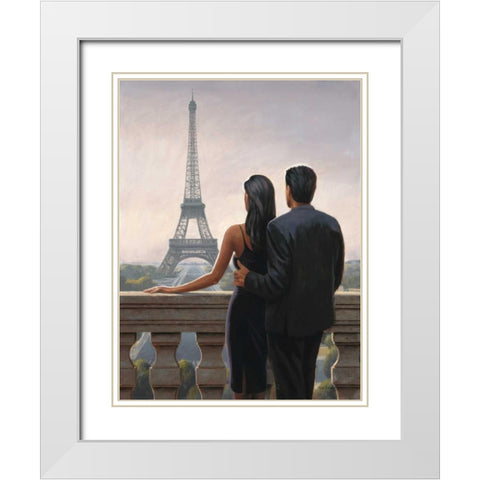 Big City Rendezvous White Modern Wood Framed Art Print with Double Matting by Sullivan, Myles