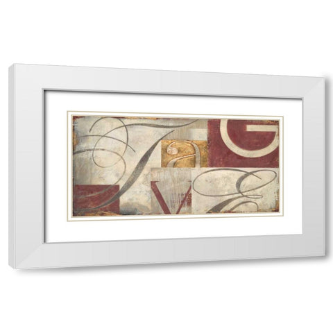 Typographers original White Modern Wood Framed Art Print with Double Matting by Sullivan, Myles