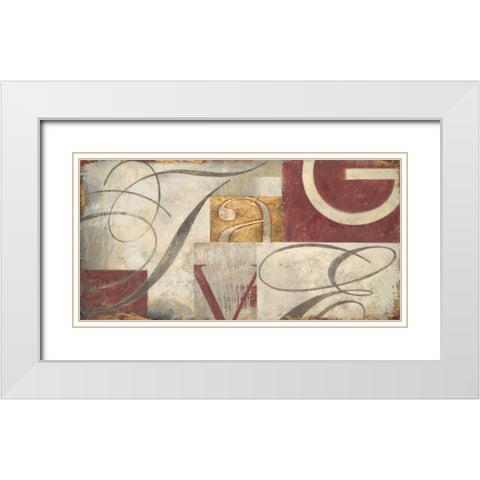 Typographers original White Modern Wood Framed Art Print with Double Matting by Sullivan, Myles