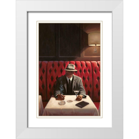 A Chance Encounter 2 White Modern Wood Framed Art Print with Double Matting by Sullivan, Myles