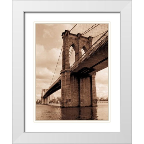 East Crossing White Modern Wood Framed Art Print with Double Matting by Gleyzer, Sasha
