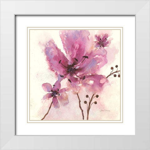 In Bloom 1 White Modern Wood Framed Art Print with Double Matting by Gottschlag, Jurgen