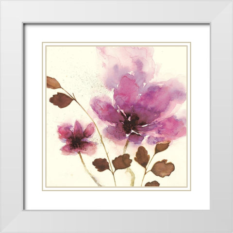 In Bloom 3 White Modern Wood Framed Art Print with Double Matting by Gottschlag, Jurgen