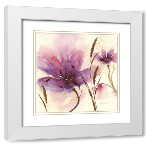 In Bloom 2 White Modern Wood Framed Art Print with Double Matting by Gottschlag, Jurgen