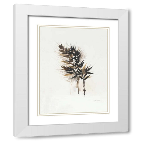 Field Study Grasses White Modern Wood Framed Art Print with Double Matting by Gottschlag, Jurgen