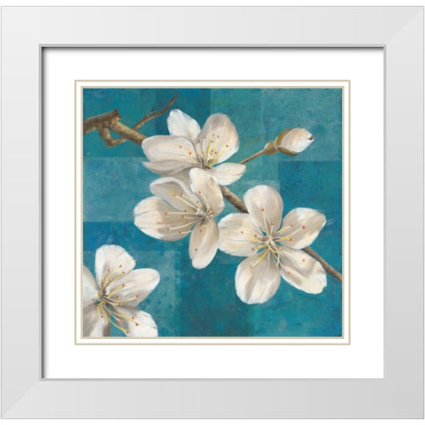 Blossom Branch                           White Modern Wood Framed Art Print with Double Matting by Gottschlag, Jurgen