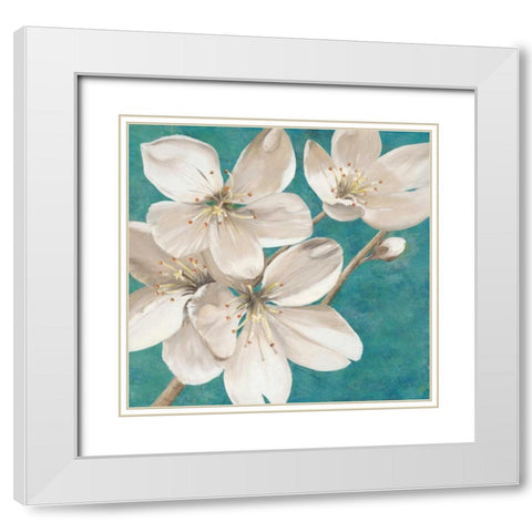 Blossom Bounty                       White Modern Wood Framed Art Print with Double Matting by Gottschlag, Jurgen