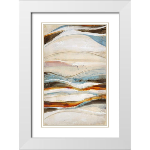 Open Sea 1 White Modern Wood Framed Art Print with Double Matting by Bouchet