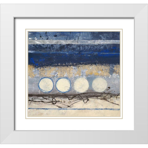 Partial Eclipse 1 White Modern Wood Framed Art Print with Double Matting by Ioco, Filippo
