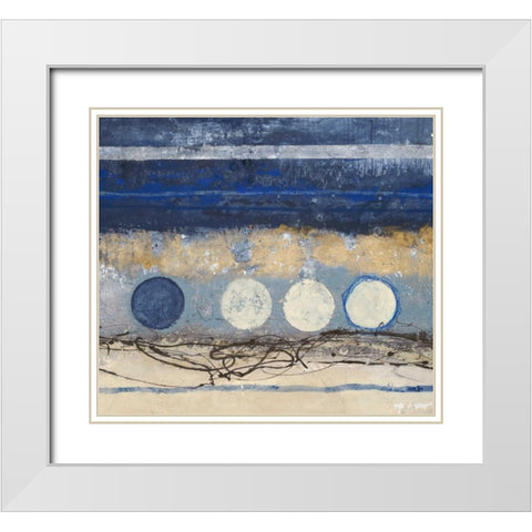 Partial Eclipse 2 White Modern Wood Framed Art Print with Double Matting by Ioco, Filippo