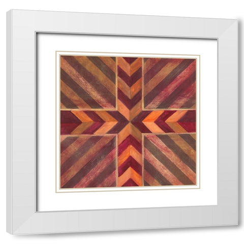 Southwestern Mark 1  White Modern Wood Framed Art Print with Double Matting by Ioco, Filippo