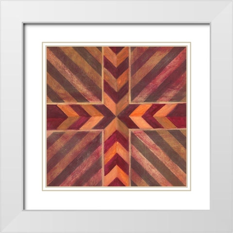 Southwestern Mark 1  White Modern Wood Framed Art Print with Double Matting by Ioco, Filippo