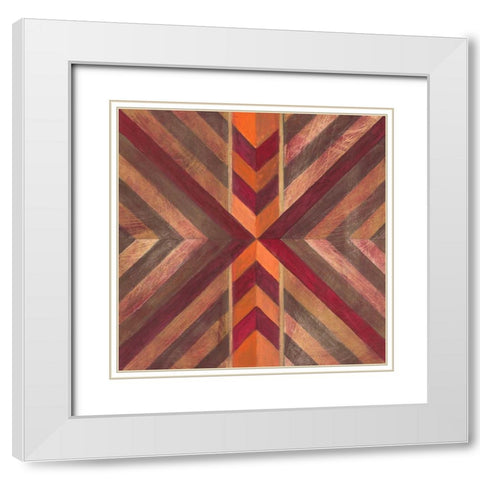 Southwestern Mark 2 White Modern Wood Framed Art Print with Double Matting by Ioco, Filippo