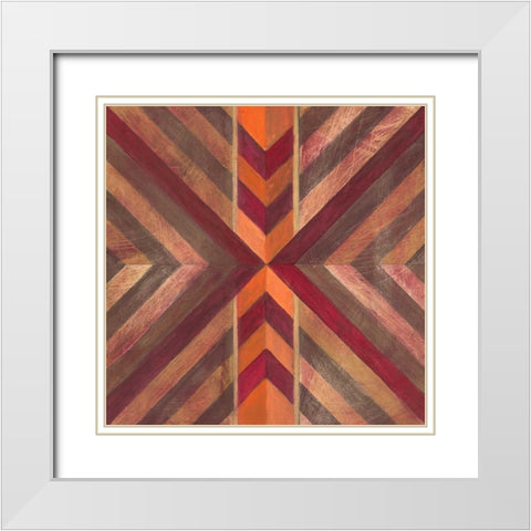 Southwestern Mark 2 White Modern Wood Framed Art Print with Double Matting by Ioco, Filippo