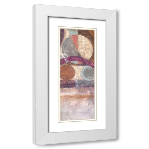 Pompeii 2 White Modern Wood Framed Art Print with Double Matting by Loco, Filippo