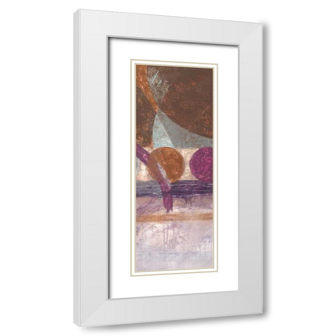 Pompeii 3 White Modern Wood Framed Art Print with Double Matting by Loco, Filippo