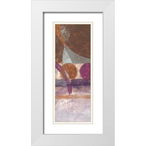 Pompeii 3 White Modern Wood Framed Art Print with Double Matting by Loco, Filippo