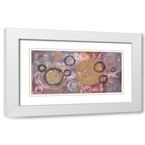 Circular Motion White Modern Wood Framed Art Print with Double Matting by Loco, Filippo