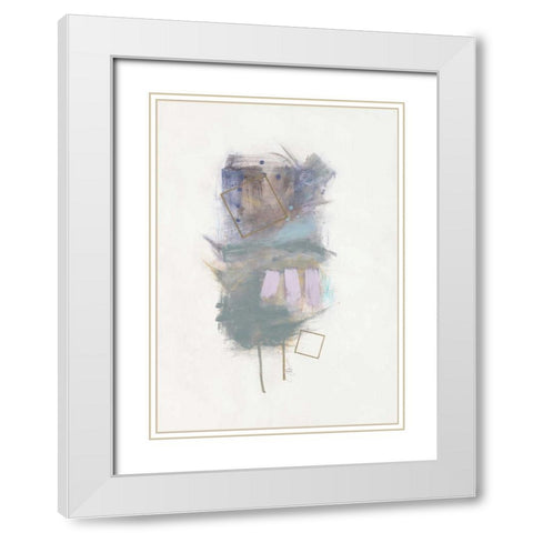 Energy Field 1 White Modern Wood Framed Art Print with Double Matting by Ioco, Filippo