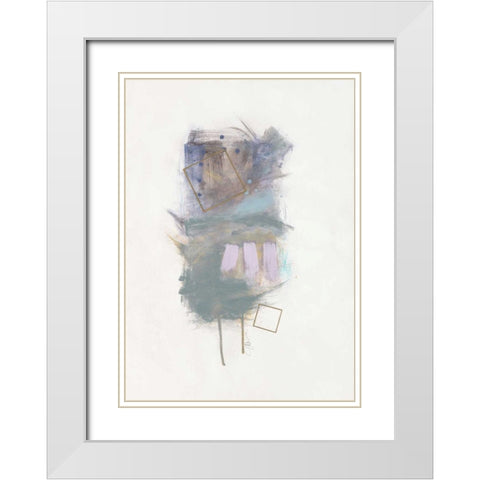 Energy Field 1 White Modern Wood Framed Art Print with Double Matting by Ioco, Filippo