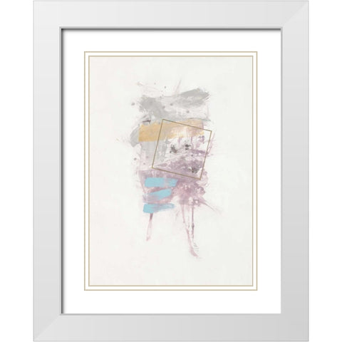 Energy Field 2 White Modern Wood Framed Art Print with Double Matting by Ioco, Filippo