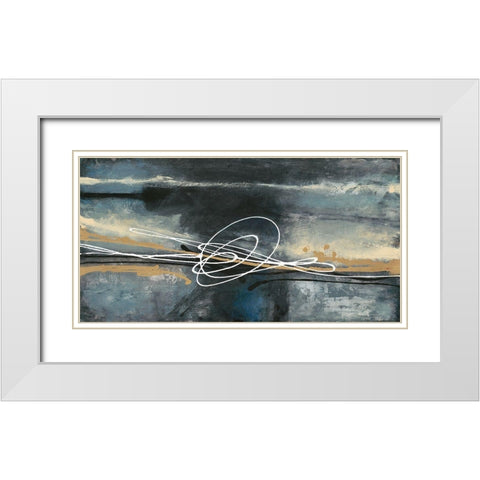 Center Knot White Modern Wood Framed Art Print with Double Matting by Ioco, Filippo