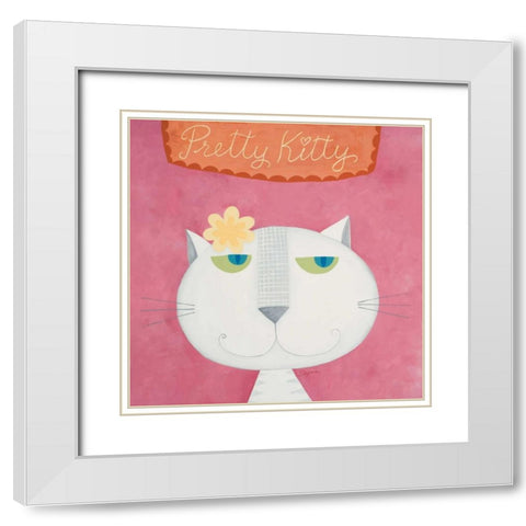 Dreaming of Beauty  White Modern Wood Framed Art Print with Double Matting by Shah, Sapna