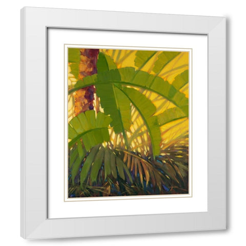 Sunshine Tropics 2 White Modern Wood Framed Art Print with Double Matting by Charles, J
