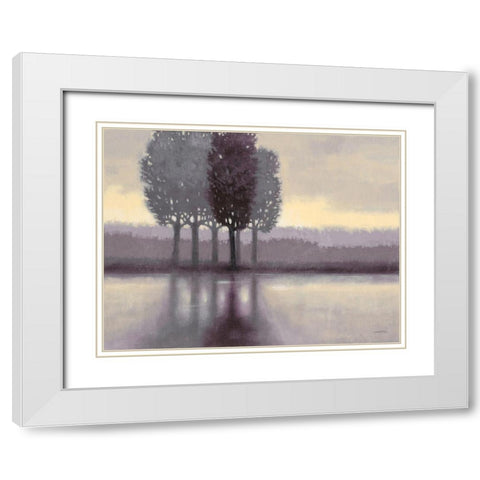 Lilac Creek 1 White Modern Wood Framed Art Print with Double Matting by Wyatt, Norman Jr