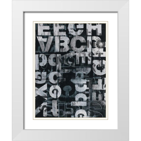 Wisdom 1 White Modern Wood Framed Art Print with Double Matting by Wyatt, Norman Jr.