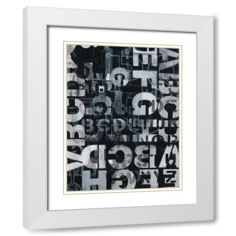 Wisdom 2 White Modern Wood Framed Art Print with Double Matting by Wyatt, Norman Jr.