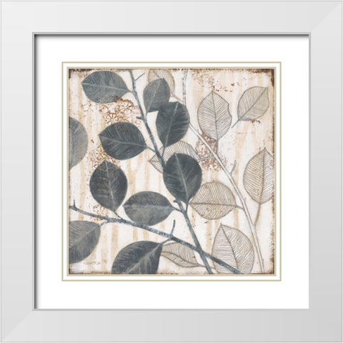 Elemental Leaves 2 White Modern Wood Framed Art Print with Double Matting by Wyatt, Norman Jr.