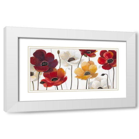 Summer Fields White Modern Wood Framed Art Print with Double Matting by Wyatt, Norman Jr.