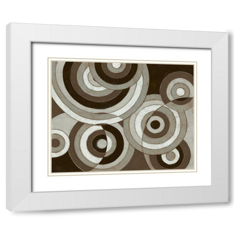 Midnight Blink White Modern Wood Framed Art Print with Double Matting by Adams, Connor