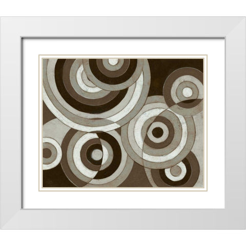 Midnight Blink White Modern Wood Framed Art Print with Double Matting by Adams, Connor