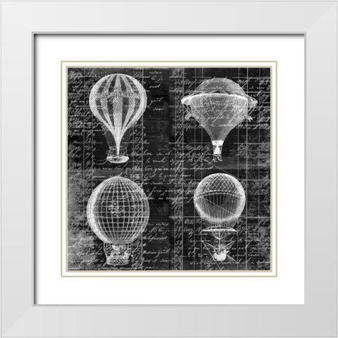 Off To The Races 1 White Modern Wood Framed Art Print with Double Matting by Robertson, Walter