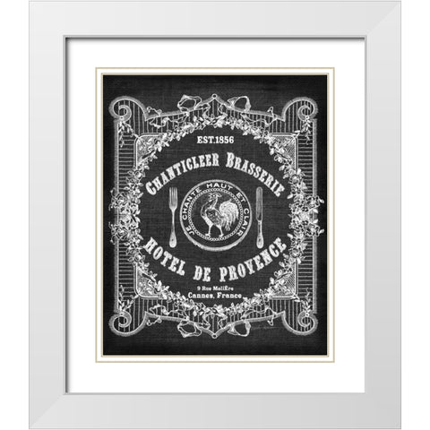 Hotel De Provence  White Modern Wood Framed Art Print with Double Matting by Robertson, Walter