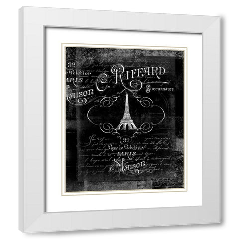A Decoration of Paris White Modern Wood Framed Art Print with Double Matting by Robertson, Walter
