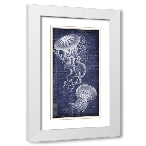 Float Away White Modern Wood Framed Art Print with Double Matting by Robertson, Walter