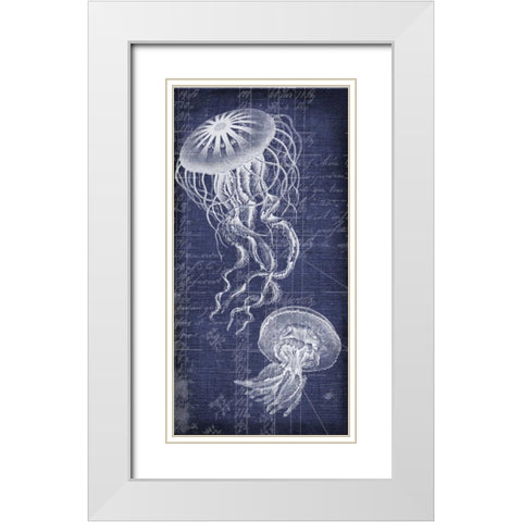 Float Away White Modern Wood Framed Art Print with Double Matting by Robertson, Walter