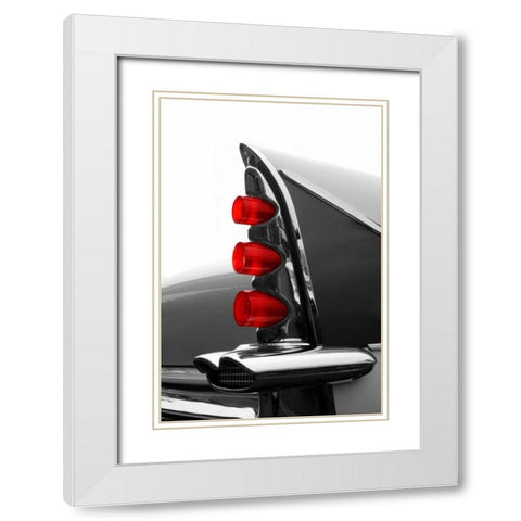 Gray Tailfin White Modern Wood Framed Art Print with Double Matting by McCarthy, Matt