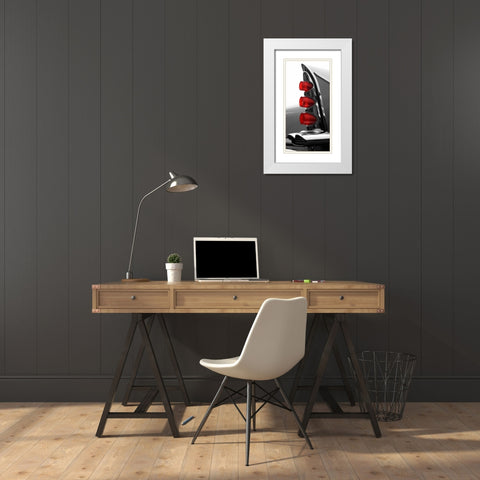 Gray Tailfin White Modern Wood Framed Art Print with Double Matting by McCarthy, Matt
