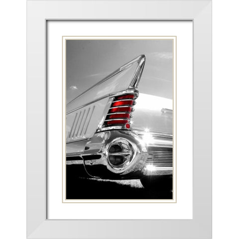 White Tailfin White Modern Wood Framed Art Print with Double Matting by McCarthy, Matt