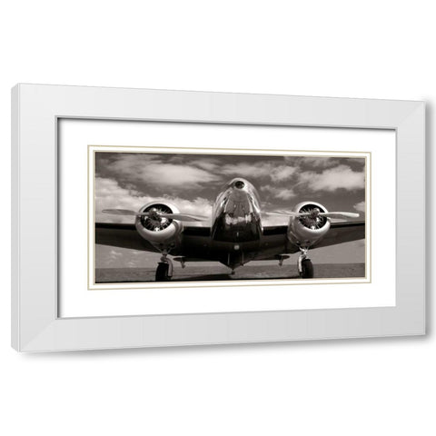 Runway Glory White Modern Wood Framed Art Print with Double Matting by McCarthy, Matt