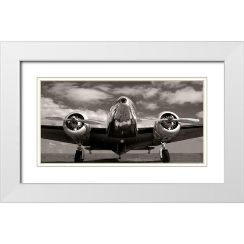 Runway Glory White Modern Wood Framed Art Print with Double Matting by McCarthy, Matt