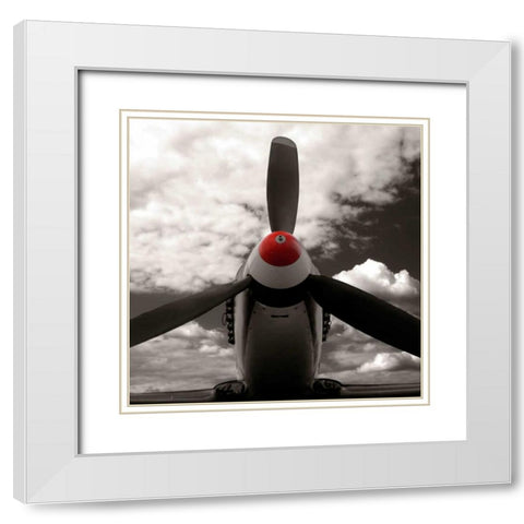 Flight Path White Modern Wood Framed Art Print with Double Matting by McCarthy, Matt