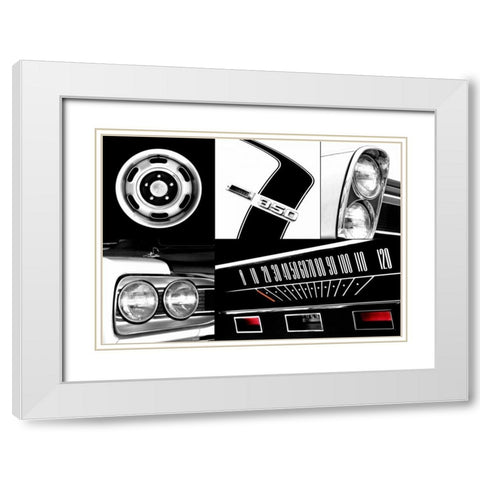 Muscle White Modern Wood Framed Art Print with Double Matting by McCarthy, Matt